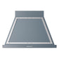Ilve UANB36BGC Ilve Uanb36Bgc Nostalgie Ii Noblesse 36 Inch Range Hood (Blue Grey, Chrome)