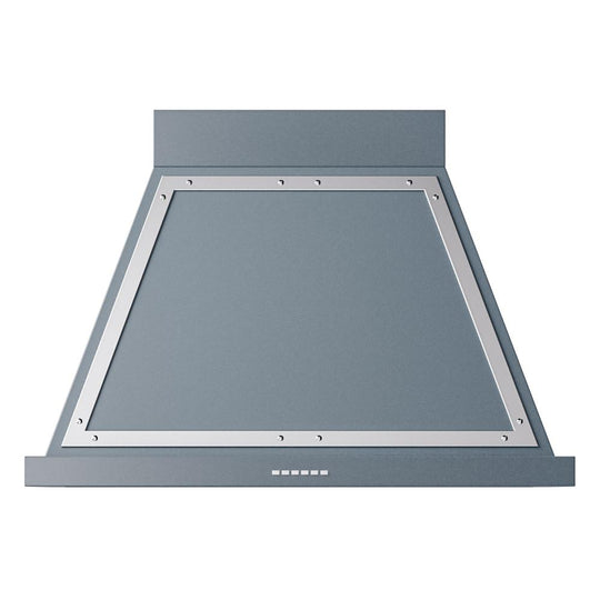 Ilve UANB36BGC Ilve Uanb36Bgc Nostalgie Ii Noblesse 36 Inch Range Hood (Blue Grey, Chrome)