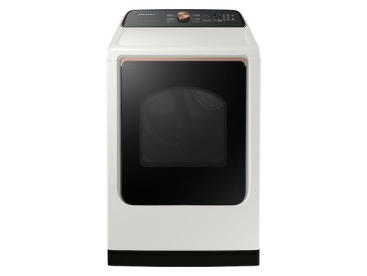 Samsung DVG55CG7500E 7.4 Cu. Ft. Smart Gas Dryer With Steam Sanitize+ In Ivory