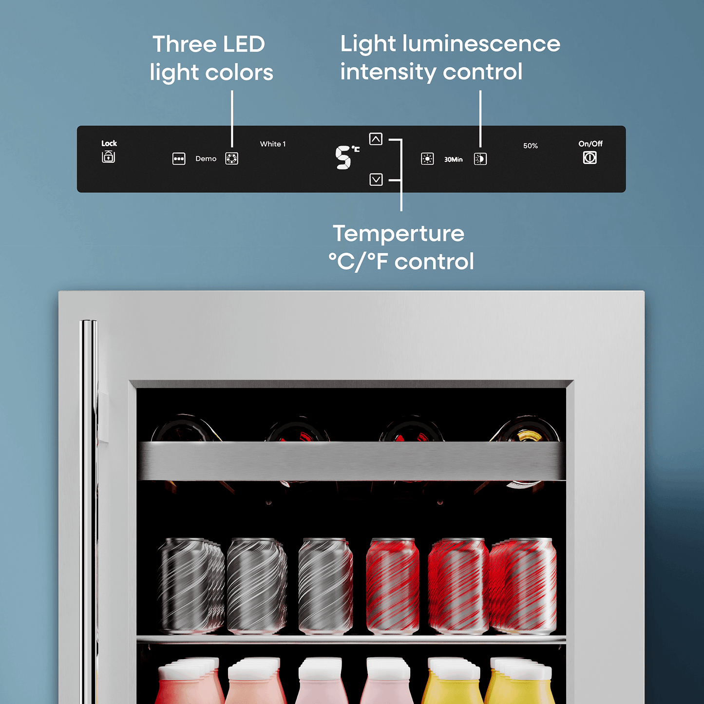 Element Appliance EBS24BES Cellara By Element 24 In., 7 Bottle And 115 Can Single Zone Wine And Beverage Cooler - Ebs24Bes