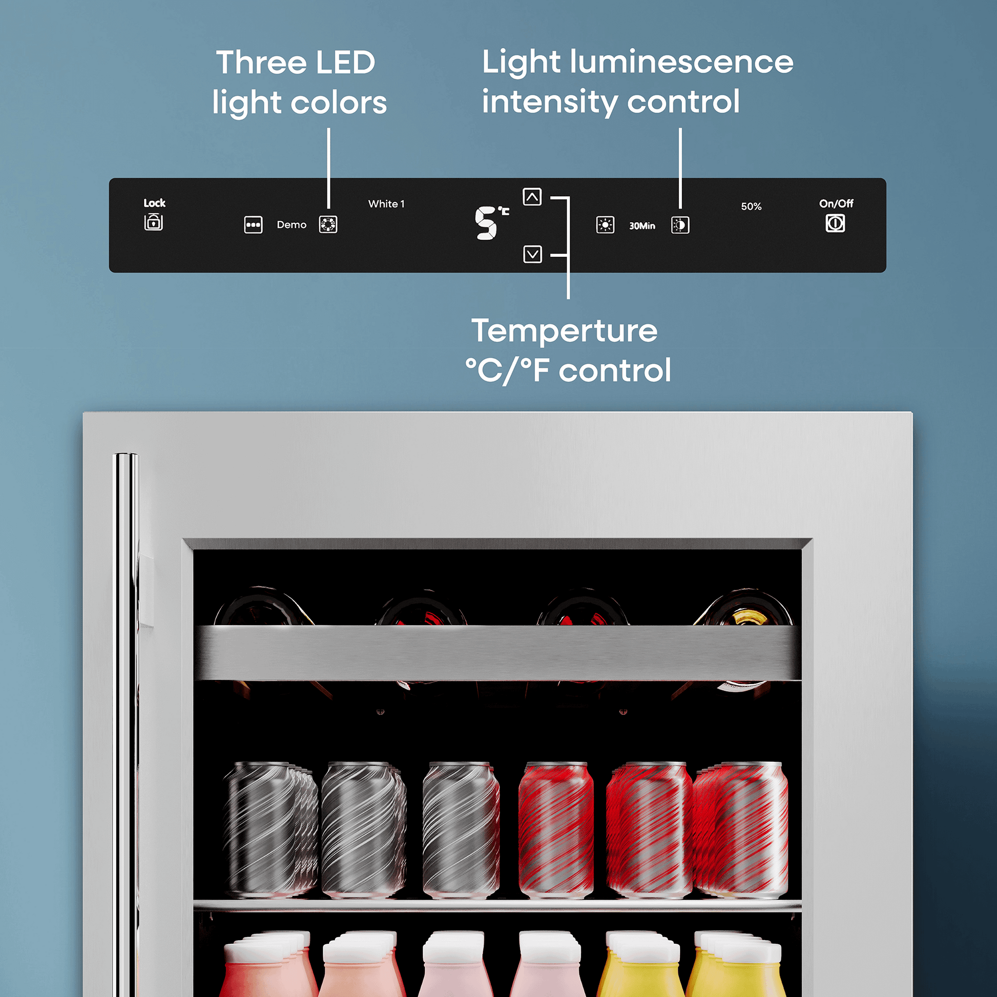Element Appliance EBS24BES Cellara By Element 24 In., 7 Bottle And 115 Can Single Zone Wine And Beverage Cooler - Ebs24Bes