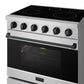 Thor Kitchen RSE36PBLK 36 Inch Professional Electric Range In Stainless Steel/Black Gordon Ramsay Series