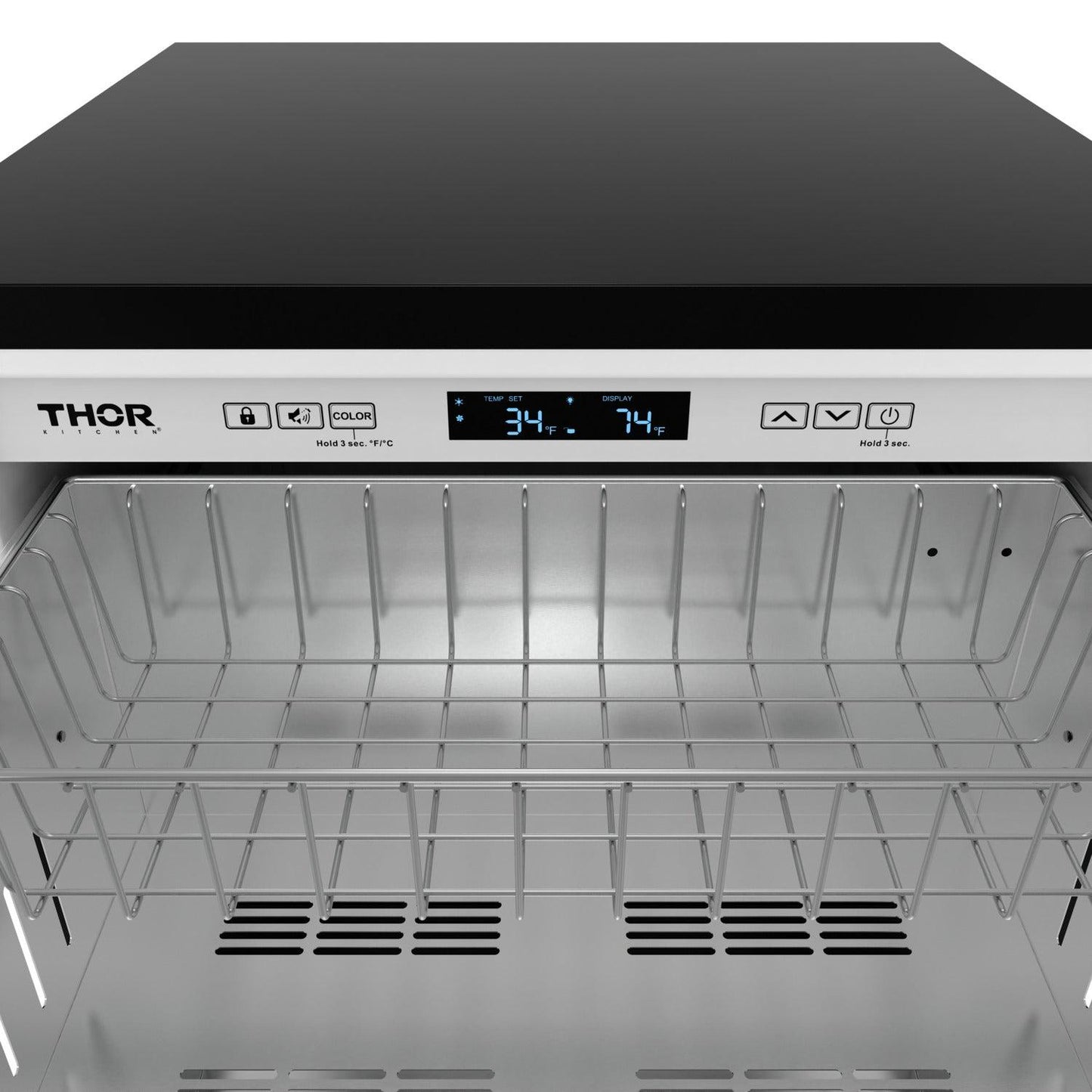 Thor Kitchen RF24U 24 Inch Undercounter Built-In Or Freestanding Drawer Refrigerator - Stainless Steel Gordon Ramsay Series