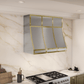 Zephyr BKDC13618APG Duct Cover Banding Kit, 36In X 18In, Polished Gold