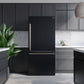 Forno FFFFD178531BLK Forno Milano Espresso 31-Inch Bottom Freezer Refrigerator, Black, 17.2 Cu.Ft Capacity, Energy Efficient