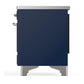 Ilve UMIB36QNR3MBC Ilve Umib36Qnr3Mbc Majestic Iii 36 Inch Induction Range With 6 Elements, 3.5 Cu. Ft. Total Oven Capacity (Solid Door, Midnight Blue, Chrome)