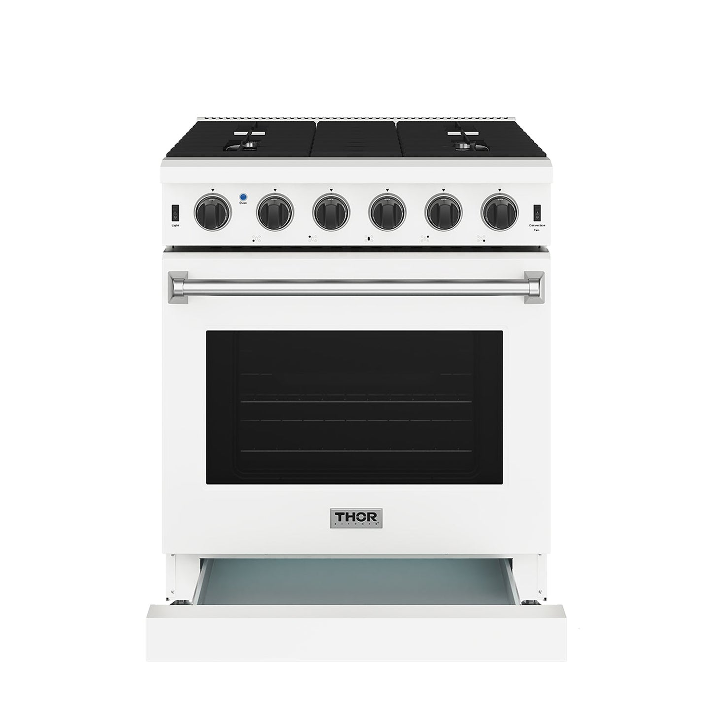 Thor Kitchen LRG3001UW 30 Inch Professional Gas Range In White
