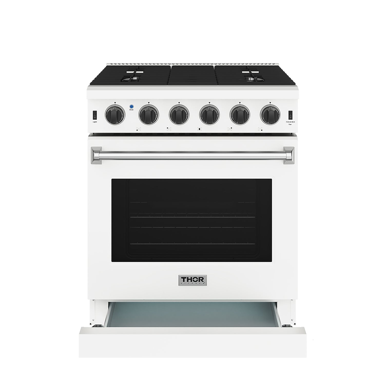 Thor Kitchen LRG3001UW 30 Inch Professional Gas Range In White