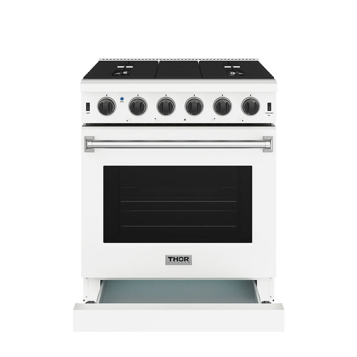 Thor Kitchen LRG3001UWLP 30 Inch Professional Liquid Propane Range In White