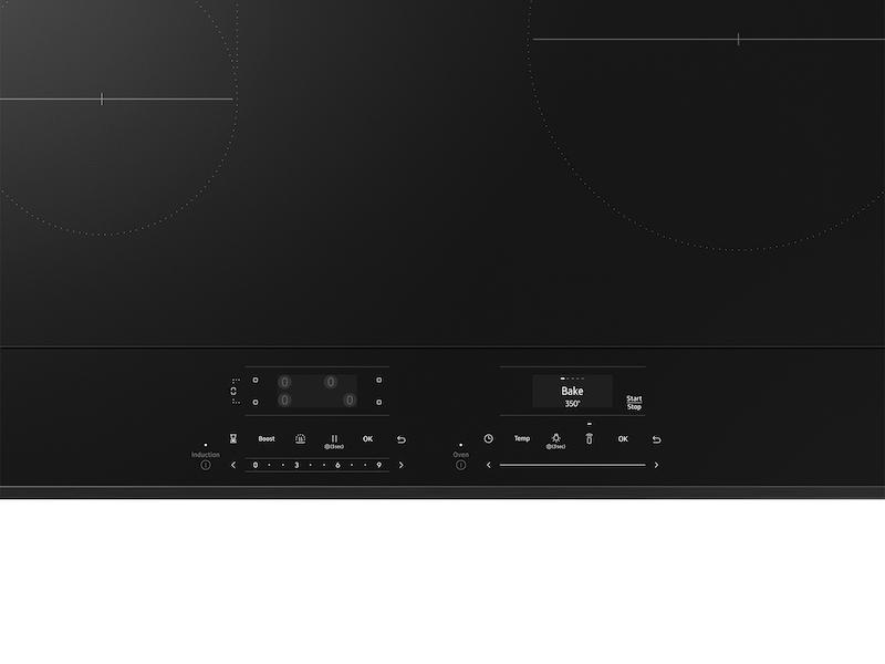 Samsung NSI6DG9500MT Bespoke 6.3 Cu. Ft. Smart Slide-In Induction Range With Ambient Edge Lighting™ & Air Sous Vide In Matte Black Steel