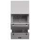 Forno FDROD161124S Forno Como 24-Inch Indoor Outdoor Drawer Refrigerator, 4.87 Cu.Ft, Stainless Steel Interior, Adjustable Shelves, Led Lighting
