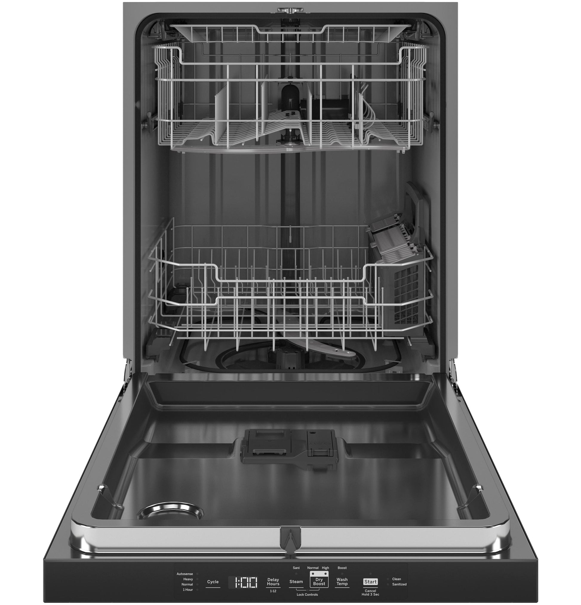Ge Appliances GDT595HYYFS Ge® Energy Star® Top Control Hybrid Tub Dishwasher With Third Rack, Bottle Jets, Dry Boost & 50 Dba
