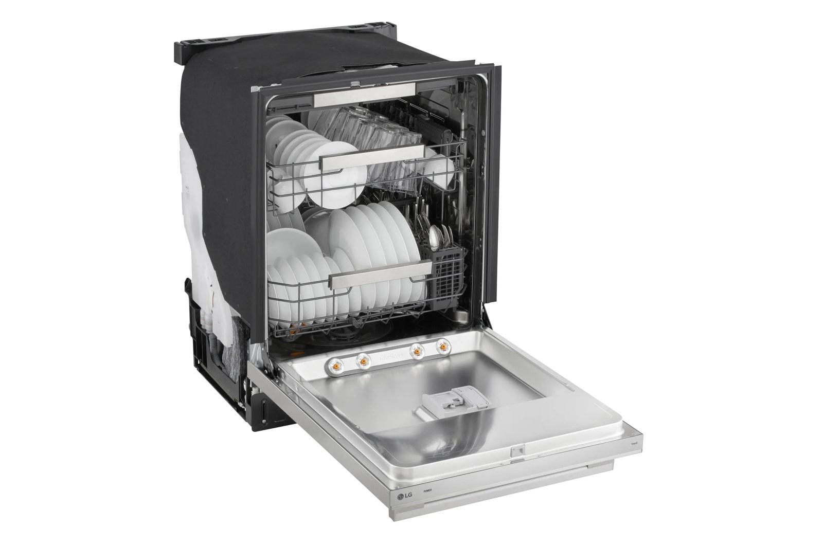 Lg LDNTH753S Smart Flushfit™ Top Control Dishwasher With 1-Hour Wash & Dry, Quadwash® Pro, Truesteam® And Dynamic Heat Dry™ W/Autovent Dry™