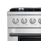 Forno FFSGS619736 Forno Marco 36-Inch Dual Fuel Range, Stainless Steel, 6 Burners, 67,000 Btu, True Convection Oven, Energy Efficient