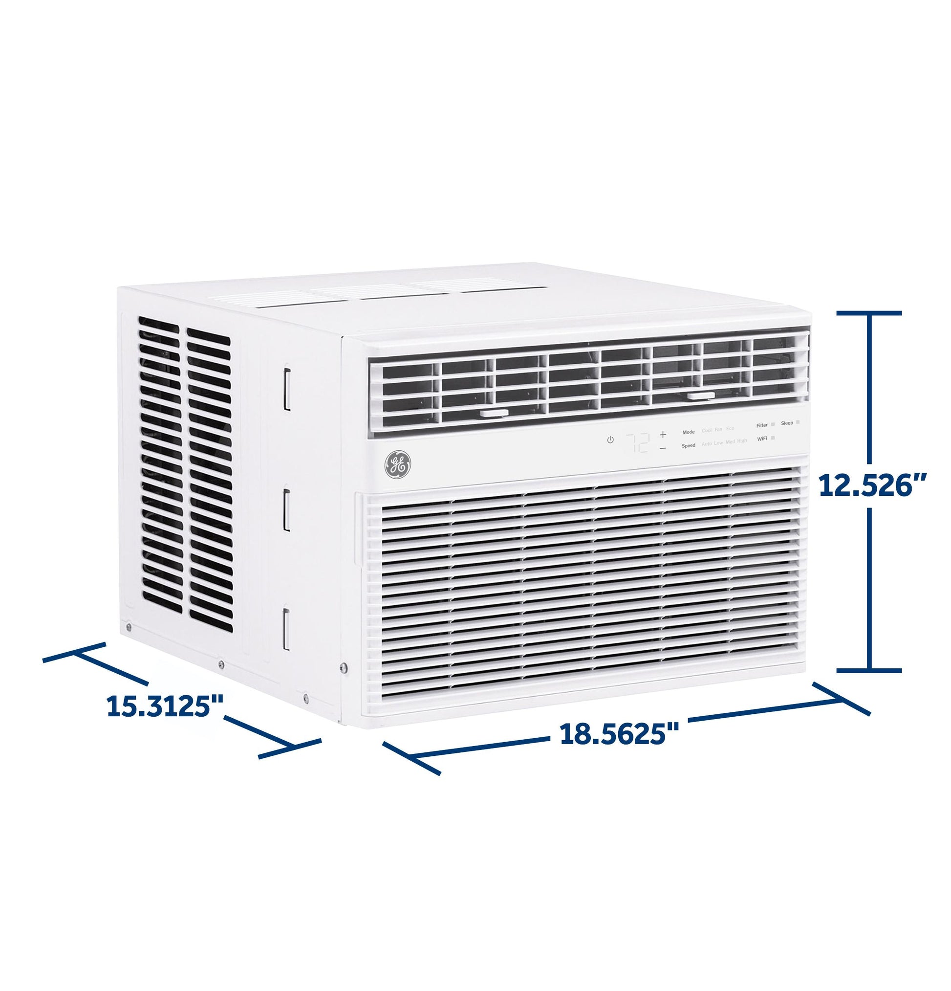 Ge Appliances AWCS08WWF Ge® 8,000 Btu Smart Electronic Window Air Conditioner For Medium Rooms Up To 350 Sq. Ft.