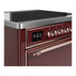 Ilve UMIB36QNR3BUP Ilve Umib36Qnr3Bup Majestic Iii 36 Inch Induction Range With 6 Elements, 3.5 Cu. Ft. Total Oven Capacity (Solid Door, Burgundy, Copper)
