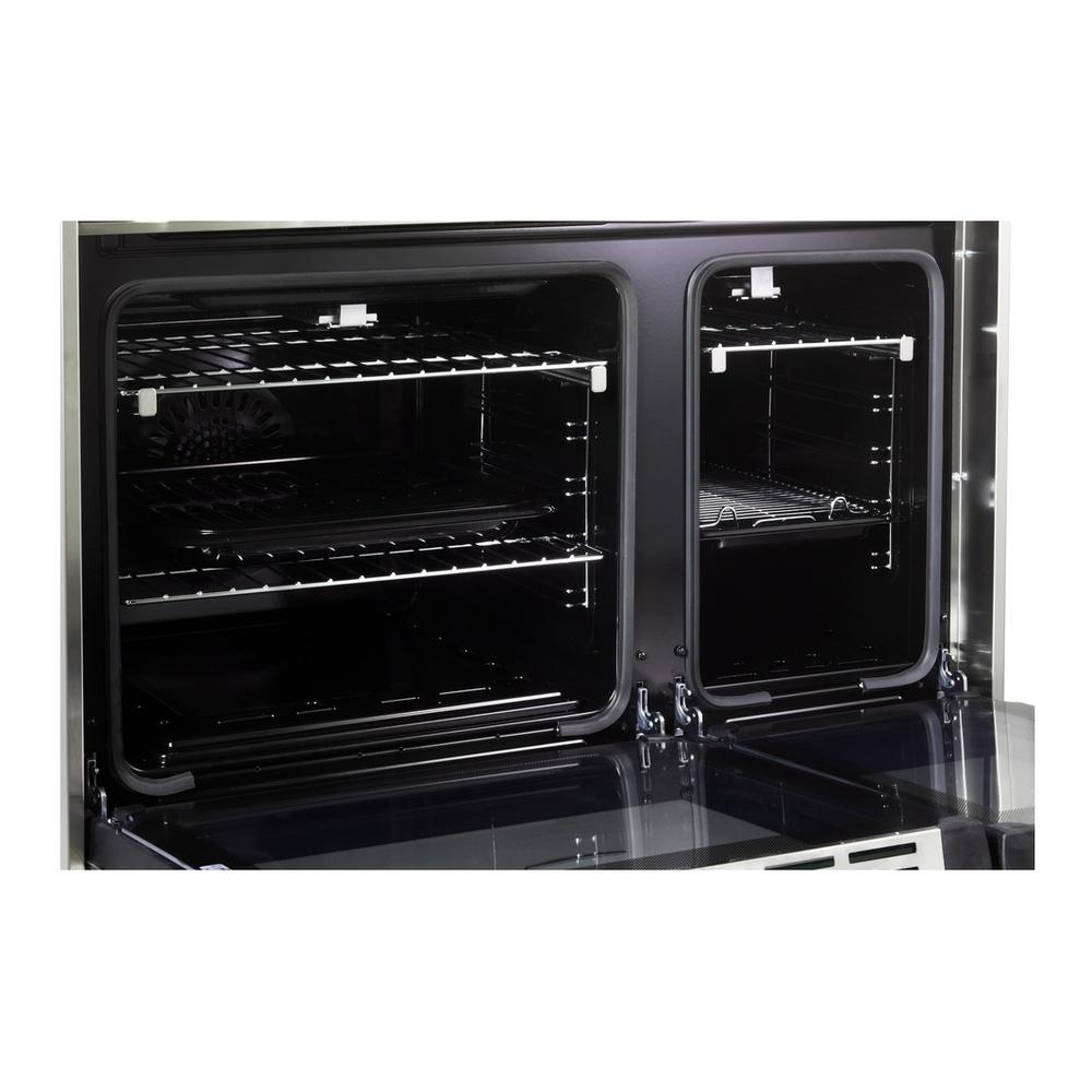 Verona VUFSGG365DSS Verona Vufsgg365Dss 36 Inch Ultima Collection Double Oven Gas Range With 5 Brass Burners, 4.1 Cu. Ft. Oven Total Capacity In Stainless Steel