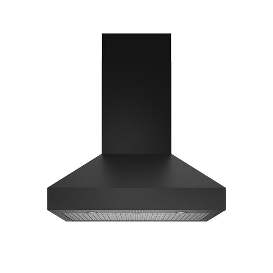 Thor Kitchen TRH36PB 36 Professional Wall Mount Pyramid Range Hood In Black