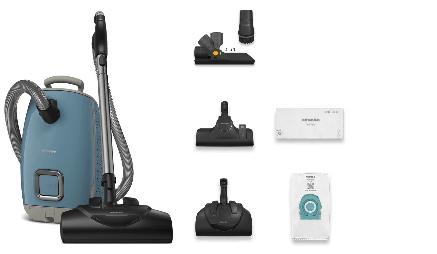 Miele GUARDL1NB Guard L1 Nordic Blue - Canister Vacuum Cleaners Extremely Powerful Ideal For Carpets Intuitive Operation