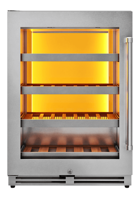 Thor Kitchen TWC24ULLH Thor Kitchen 24-Inch Single Zone Wine Cooler, Left Swing, 45 Wine Bottle Capacity - Model Twc24Ul-Lh