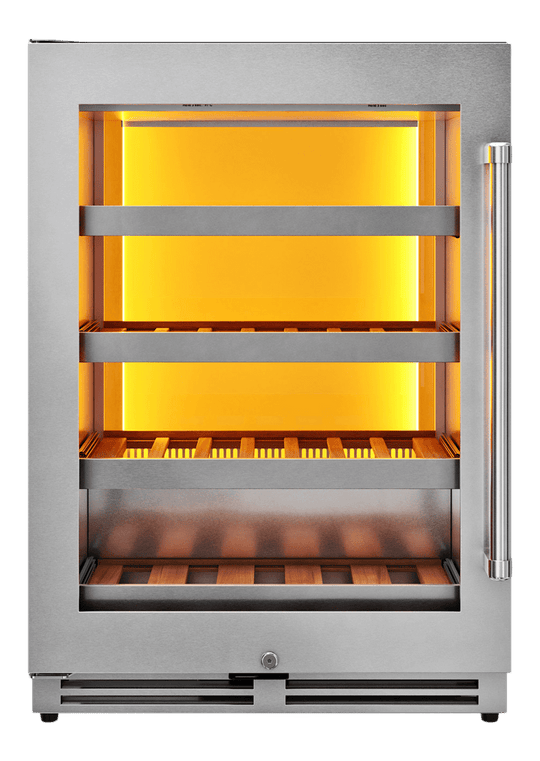 Thor Kitchen TWC24ULLH Thor Kitchen 24-Inch Single Zone Wine Cooler, Left Swing, 45 Wine Bottle Capacity - Model Twc24Ul-Lh