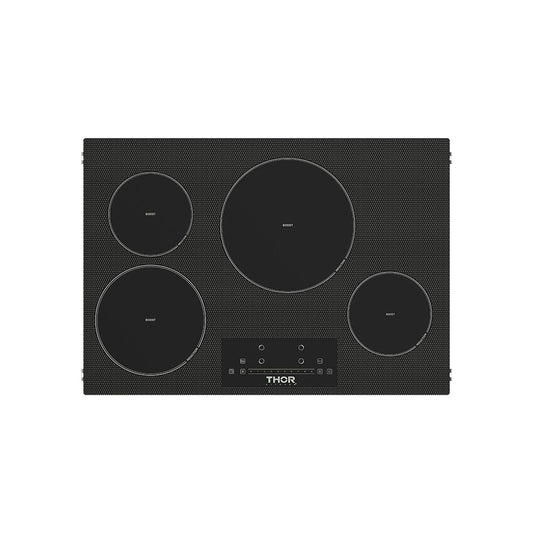 Thor Kitchen PIH30 30 Inch 4-Element Induction Cooktop In Black With Touch Controls