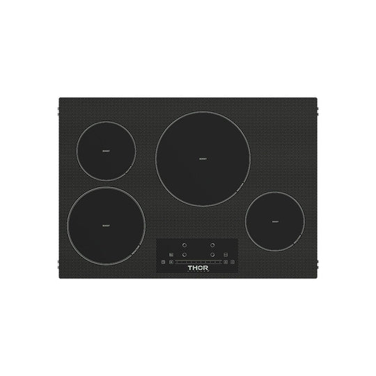 Thor Kitchen PIH30 30 Inch 4-Element Induction Cooktop In Black With Touch Controls