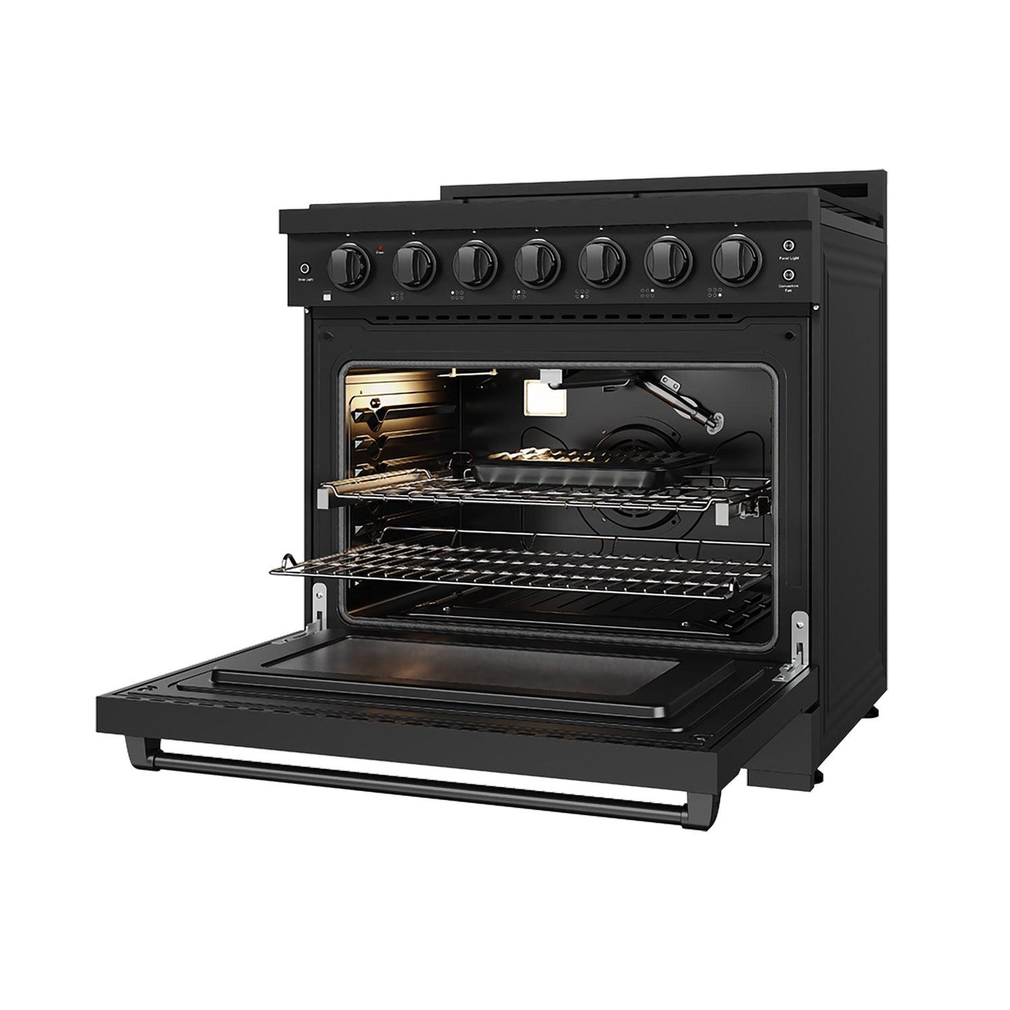 Thor Kitchen RSG36PB 36 Inch Professional Gas Range With Precision Knob Control In Black Gordon Ramsay Series