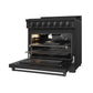 Thor Kitchen RSG36PBLP 36 Inch Professional Liquid Propane Range With Precision Knob Control In Black Gordon Ramsay Series