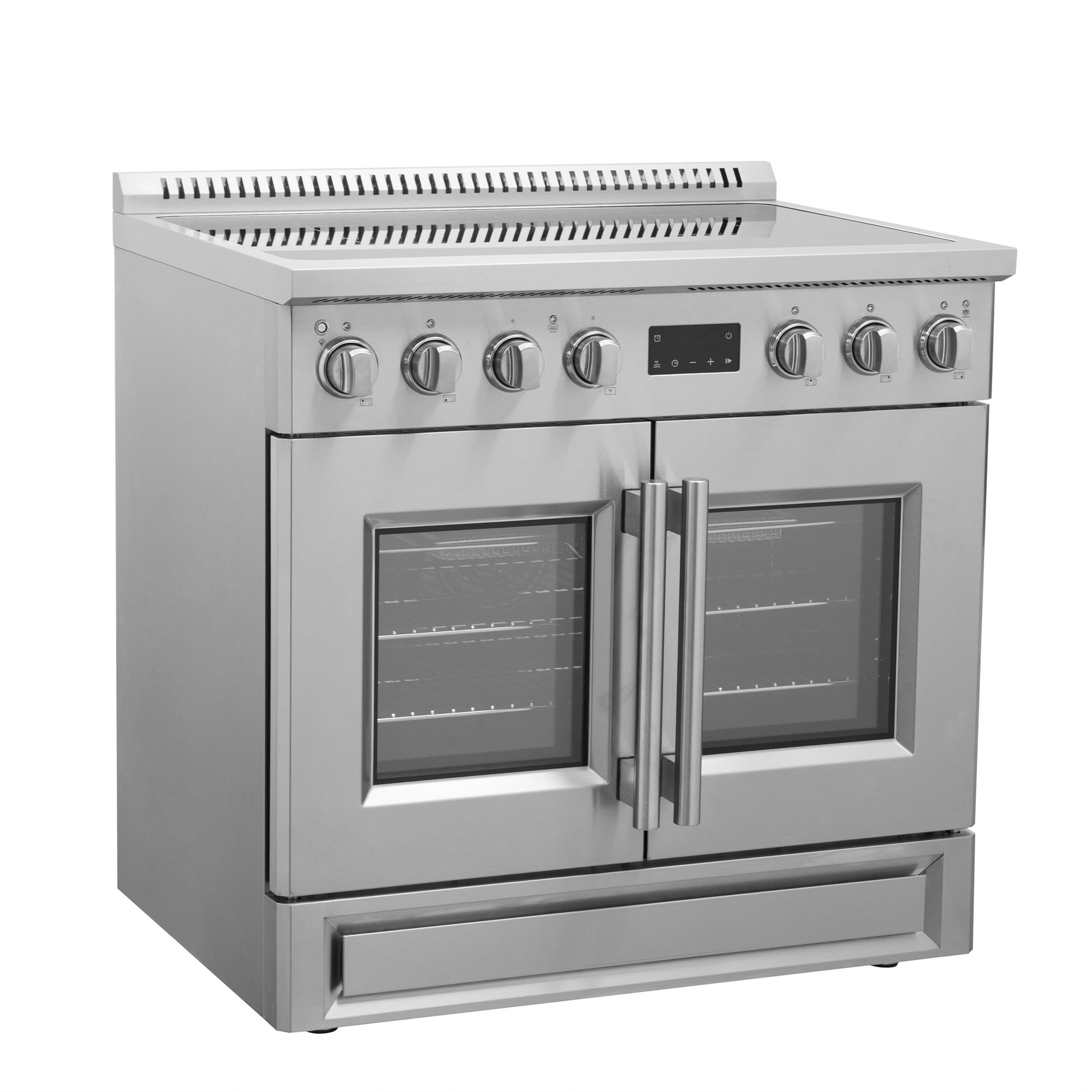 Forno FFSIN095036 Forno Torino 36 Inch French Door Induction Range With Air Fryer And True Convection Oven