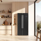 Forno FFRBI180533BLK Forno Salerno Espresso 33-Inch Black Side-By-Side Refrigerator, 15.6 Cu. Ft., Energy-Efficient, No Frost, Modern Design