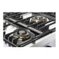 Verona VUFSGE486DSS Verona Vufsge486Dss 48 Inch Ultima Collection Dual Fuel Range With 6 Brass Sealed Burners, 5.8 Cu. Ft. Oven Capacity, Digital Clock In Stainless Steel