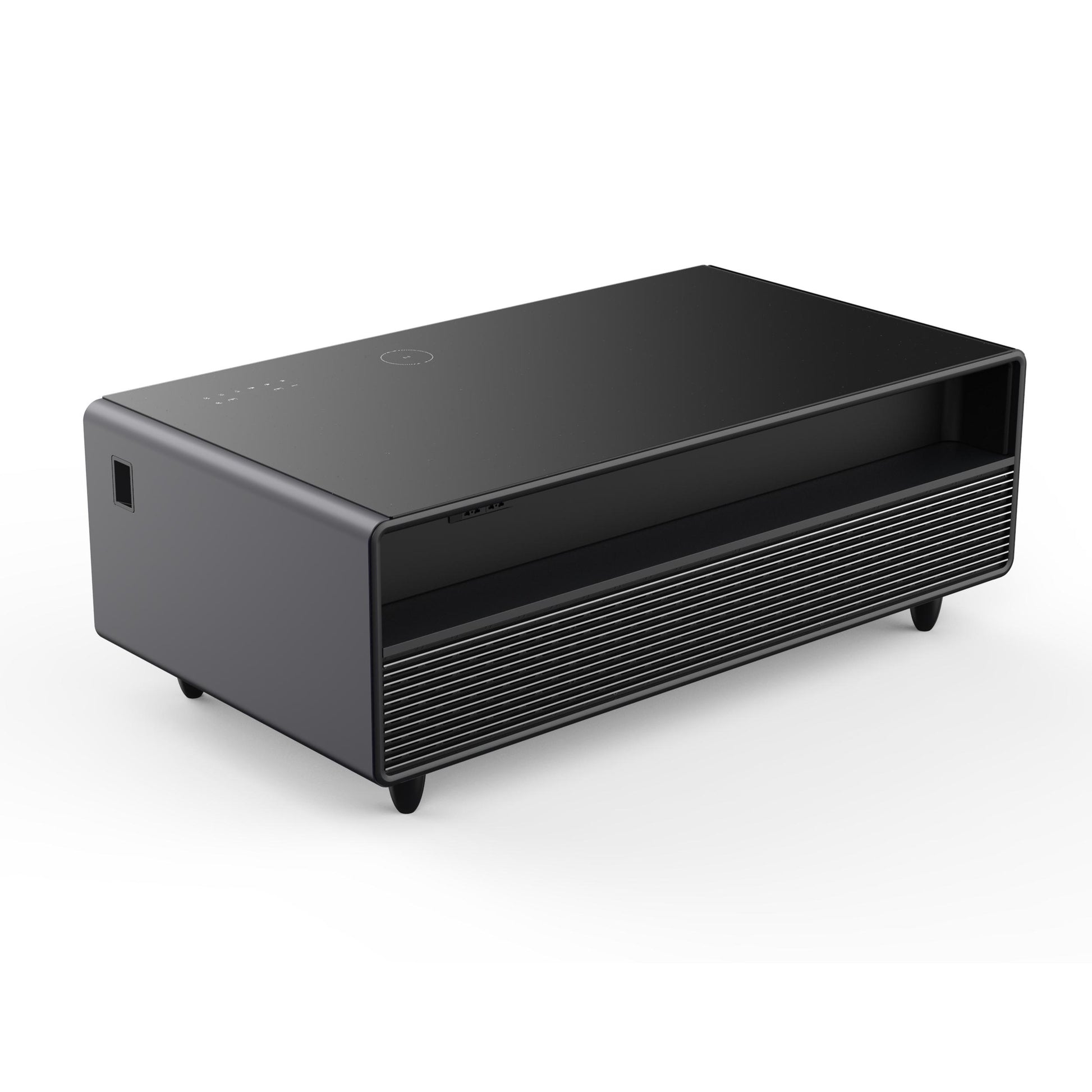 Forno FCTFR700651BLK Forno Evoluto Tavolo 51-Inch Black Smart Coffee Table - Dual Refrigerator Drawers, Bluetooth 5.0 Audio, Wireless Charging & Rgb Ambient Light