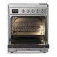 Ilve UMIB30NR3SSC Ilve Umib30Nr3Ssc Majestic Iii 30 Inch Induction Range With 4 Elements, 4 Cu. Ft. Oven Capacity (Triple Glass Door, Stainless Steel, Chrome)