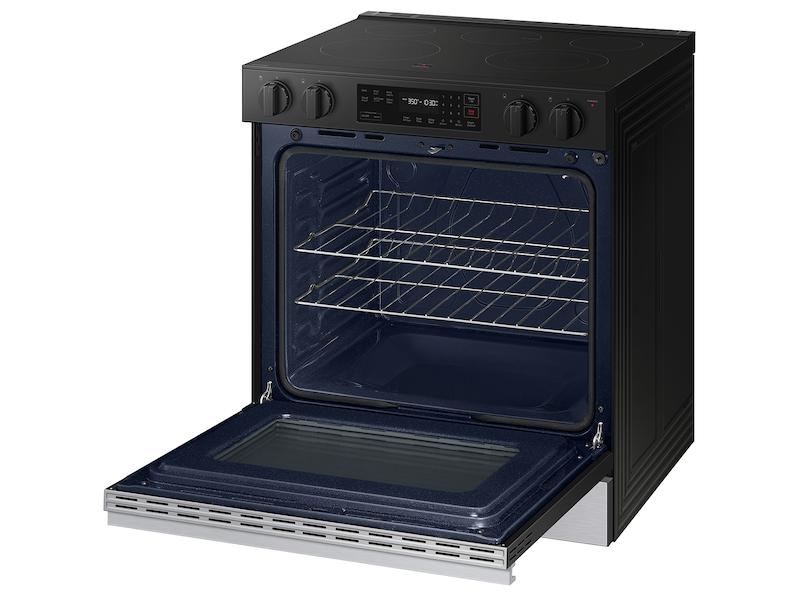 Samsung NSE6DG8100SR Bespoke 6.3 Cu. Ft. Smart Slide-In Electric Range With Precision Knobs In Stainless Steel
