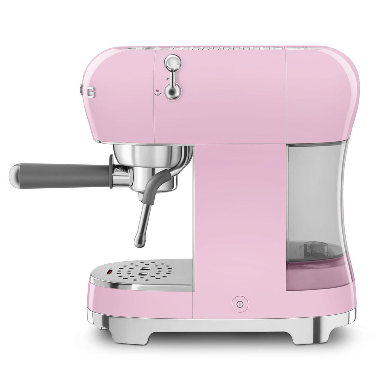 Smeg ECF02PKUS Espresso Coffee Machine Pink Ecf02Pkus