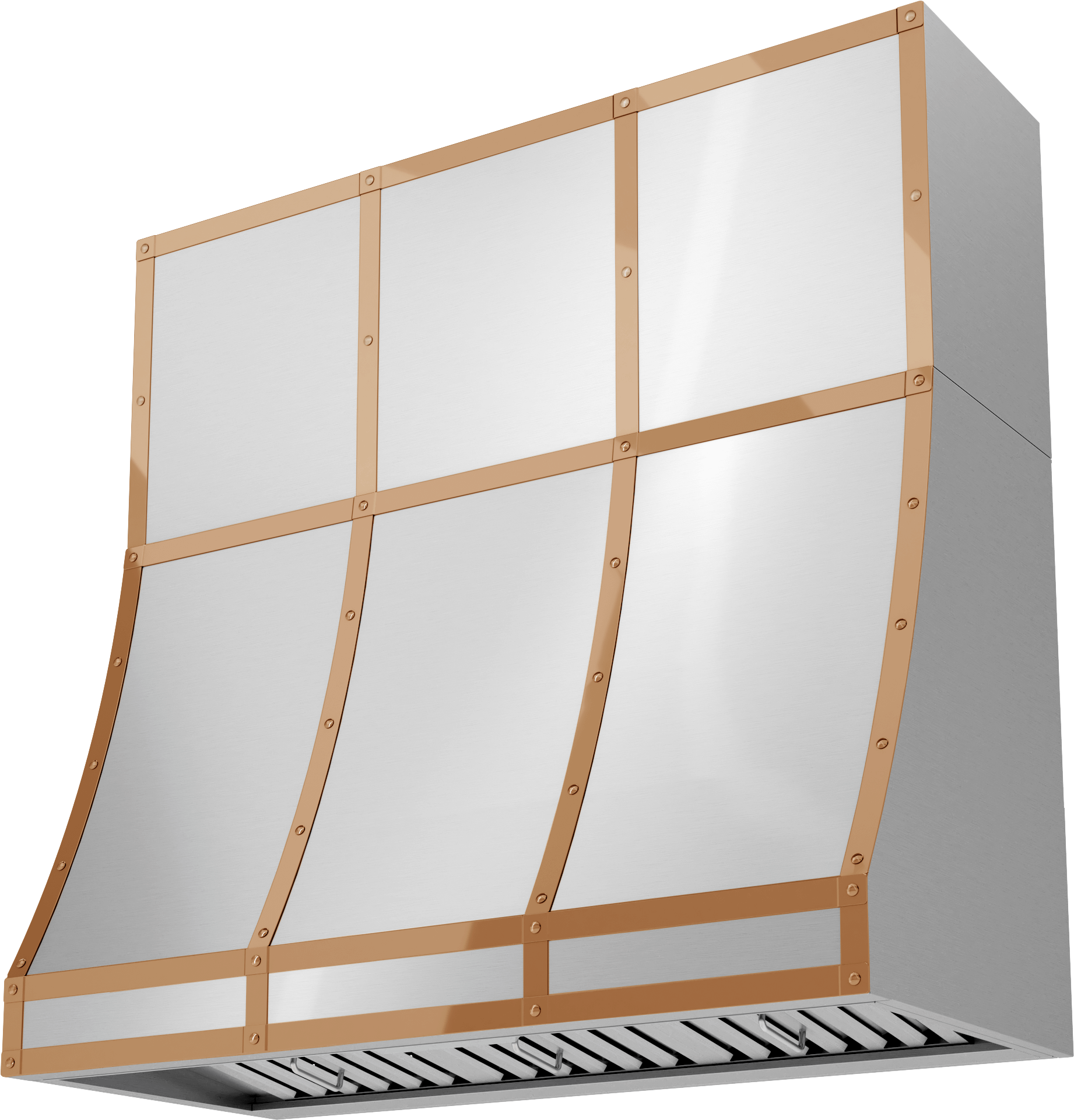 Zephyr BKDC14818APC Duct Cover Banding Kit, 48In X 18In, Polished Copper Finish