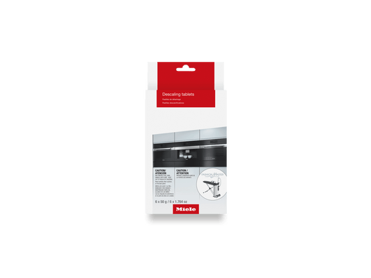 Miele GPDCCX0061T Descaling Tablets, 6 Tablets - For Coffee Machine, Steam Oven, Fashionmaster, Oven/Range With Moisture Plus.