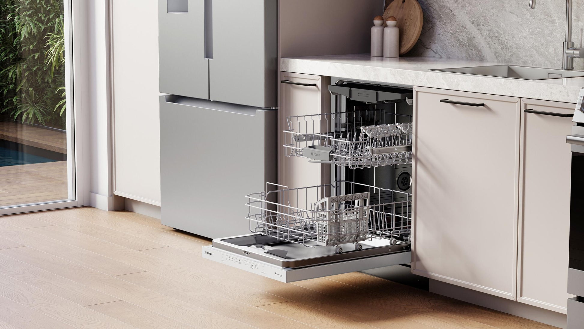 Bosch SHP53EM2N 300 Series, Built-Under Dishwasher, 24'', White