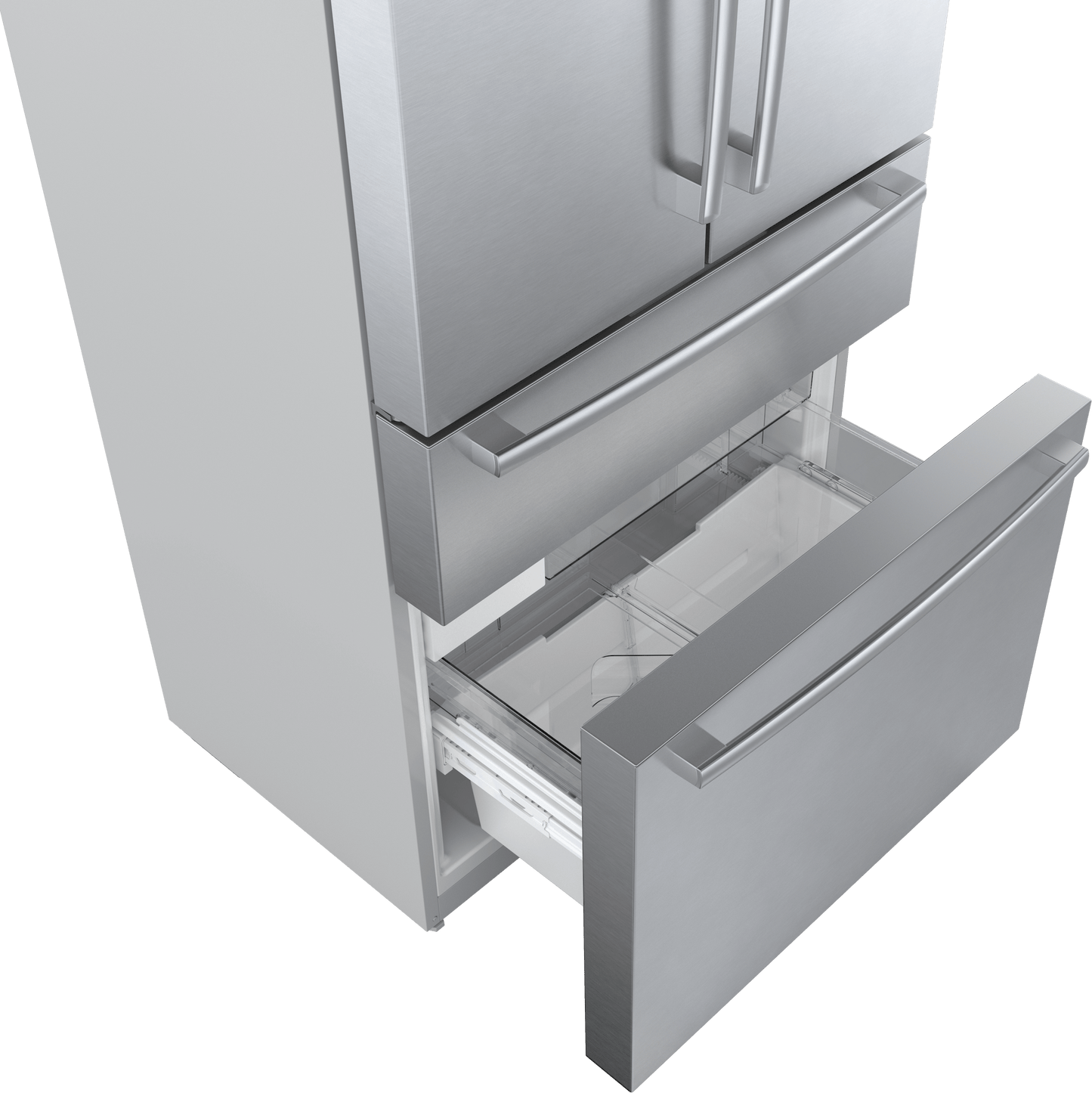 Bosch B36CL84SNS 800 Series, French Door Bottom Freezer, Multi Door, 36'', Brushed Steel (With Anti-Fingerprint)