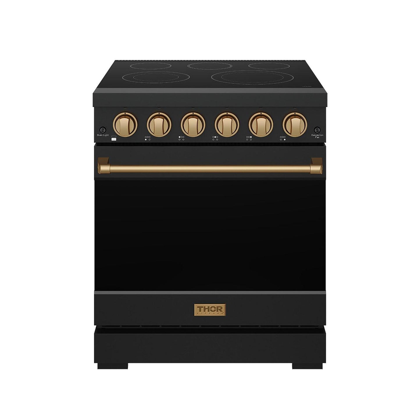 Thor Kitchen RSE30PBBRZ 30 Inch Professional Electric Range With Precision Knob Control In Black And Bronze Gordon Ramsay Series