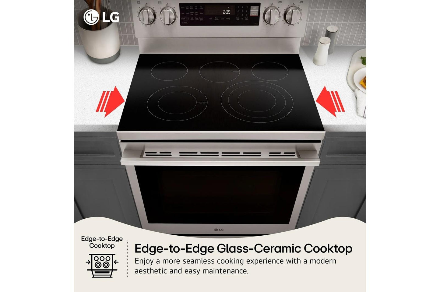 Lg LREN6325ZE 6.3 Cu. Ft. Smart Wi-Fi Enabled Probake Convection® Electric Range With Air Fry & Easyclean®