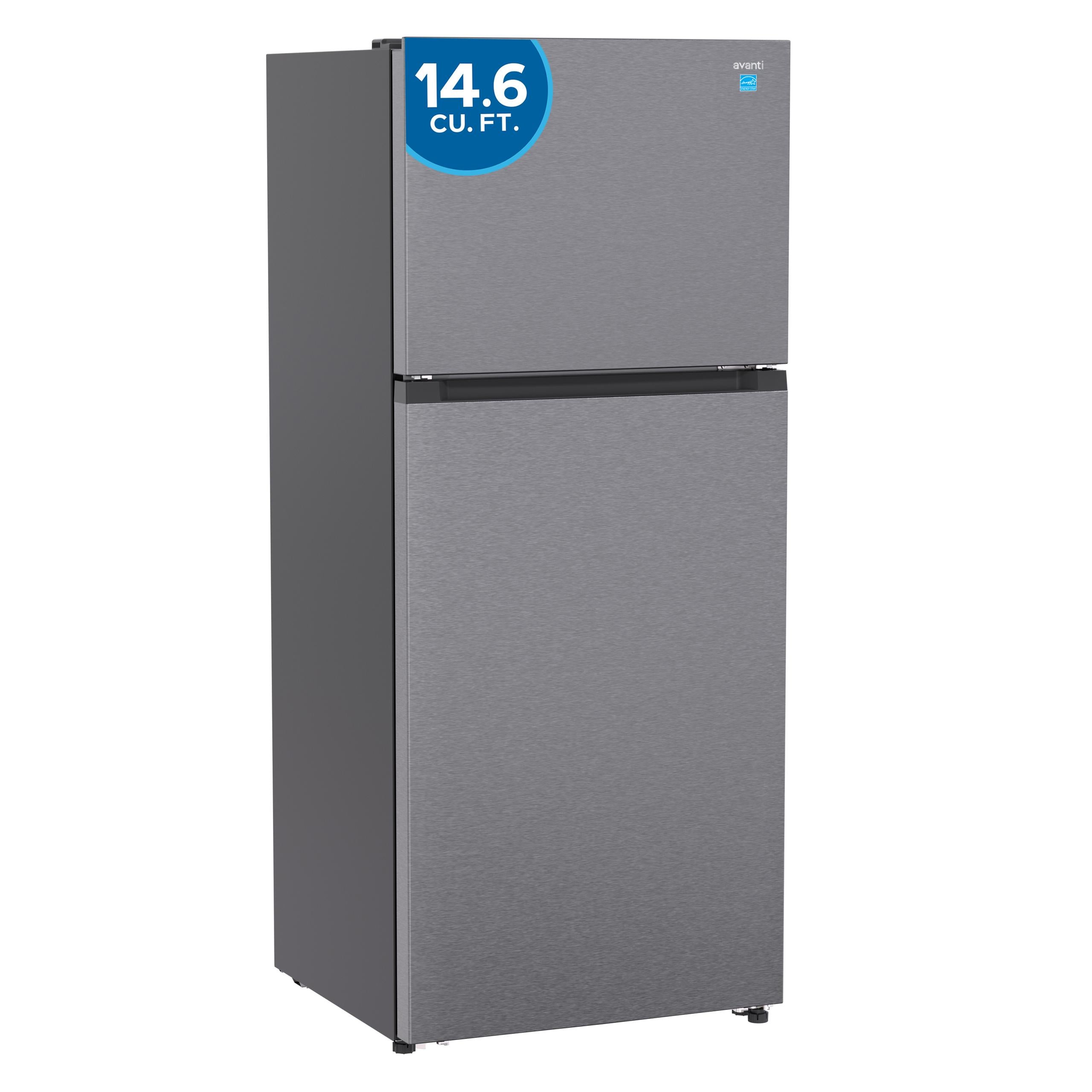 Avanti AVFF146DLJ0SS Avanti Frost-Free Apartment Size Garage-Ready Refrigerator, 14.6 Cu. Ft. Capacity, In Stainless Steel (Avff146Dlj0Ss)