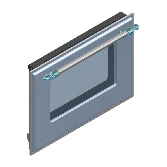 Ilve EG9622001703108 Ilve Parts Eg9622001703108 Complete Triple Glass Door Kit For 60" Range Uov 60 E3 (Blue Grey, Chrome Trim)