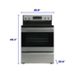 Element Appliance EER34MSCS Element 5.2 Cu. Ft. 30 Electric Range - Stainless Steel (Eer34Mscs)