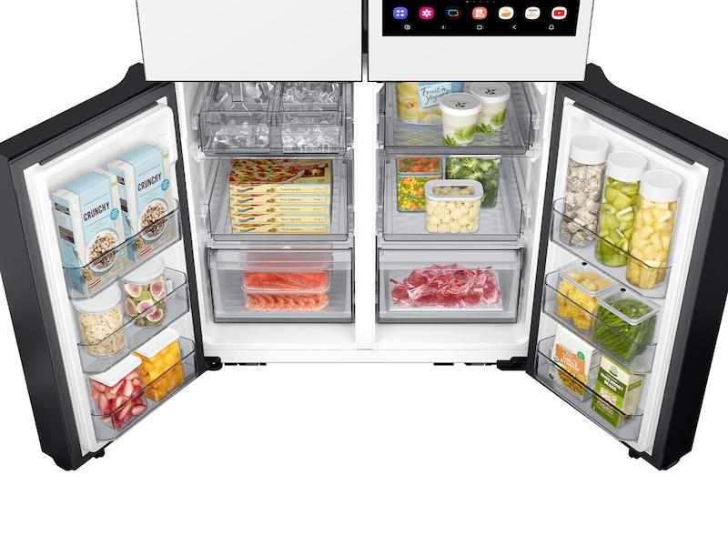 Samsung RF29DB990012 Bespoke 4-Door Flex&#8482; Refrigerator (29 Cu. Ft.) With Ai Family Hub+&#8482; And Ai Vision Inside&#8482; In White Glass