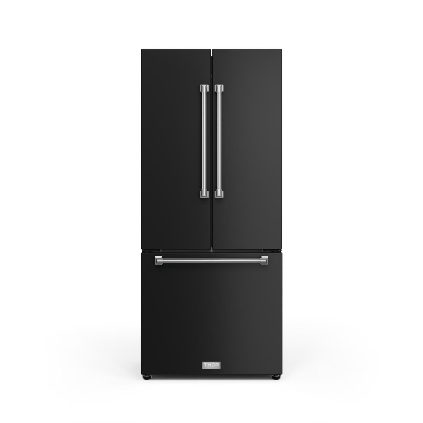 Thor Kitchen RF3017FFD00SS 30 Inch 17.7 Cu Ft French Door Counter Depth Refrigerator With Ice Maker In Black/Stainless Steel Gordon Ramsay Series - Rf3017Ffd00-Ss