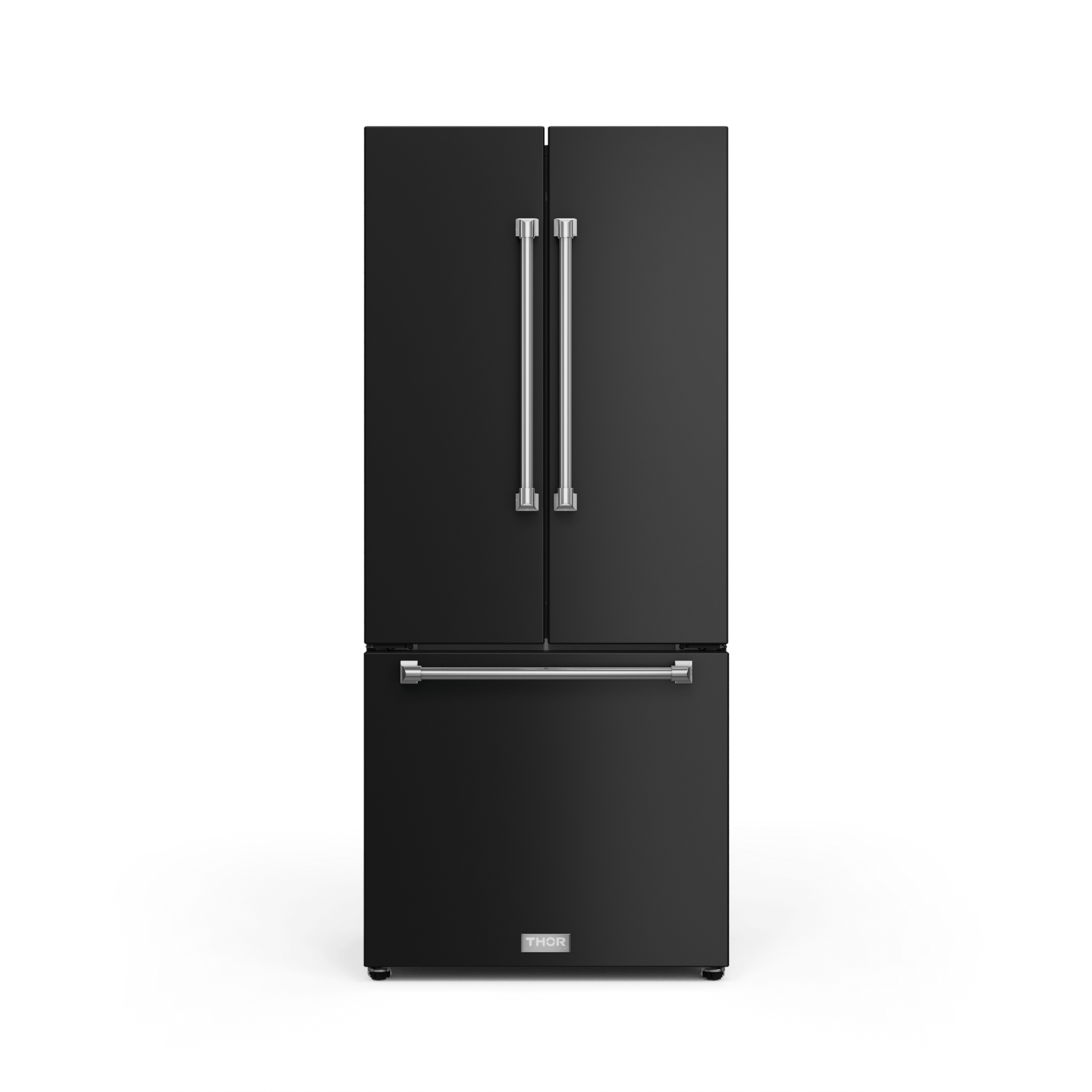 Thor Kitchen RF3017FFD00SS 30 Inch 17.7 Cu Ft French Door Counter Depth Refrigerator With Ice Maker In Black/Stainless Steel Gordon Ramsay Series - Rf3017Ffd00-Ss