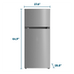 Element Appliance ERT16CGDS Element 16.0 Cu. Ft. Top Freezer Refrigerator - Stainless Steel, Energy Star