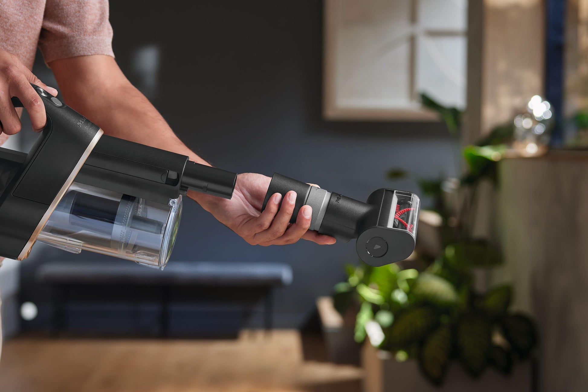 Miele HXEC20 Compact Handheld Brush - Ideal For Cleaning Carpets, Upholstery, And Car Seats.